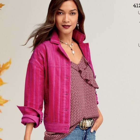 Cabi Cheeky Topper Pink Corduroy Jacket - Picture 1 of 6